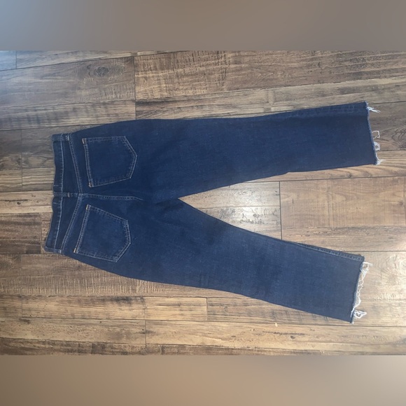 ABERCROMBIE 90s curve love high waisted relaxed jeans fray spring boho casual - Picture 5 of 5